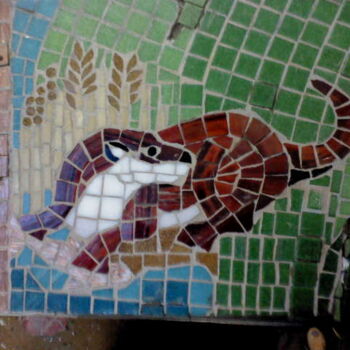 Installation titled "otta mosaic" by Felicity Wallis, Original Artwork, Installation Art