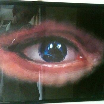 Painting titled "Eyes&ship" by Mircea Ionut Ardeleanu, Original Artwork, Acrylic