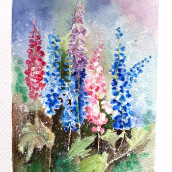 Painting titled "Aquarelle botanique…" by Florence Mignot, Original Artwork, Watercolor