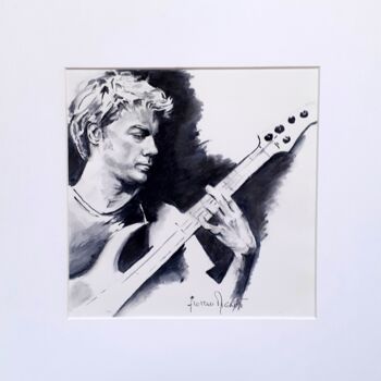 "Kyle Eastwood" başlıklı Resim Florence Mignot tarafından, Orijinal sanat, Karakalem