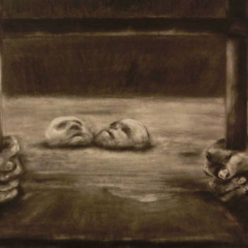 Drawing titled "Doubt" by Float010, Original Artwork, Charcoal