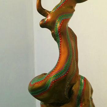 Sculpture titled "Oh ! FLAMENCO" by Flod, Original Artwork, Acrylic