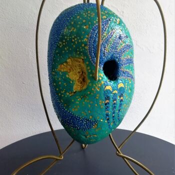 Sculpture intitulée "MASCARADE" par Flod, Œuvre d'art originale, Acrylique