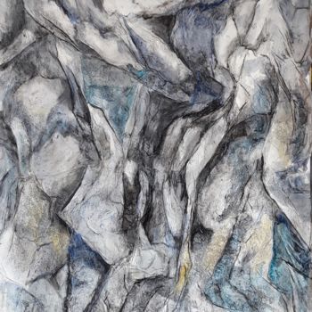 Malarstwo zatytułowany „Mer de glace” autorstwa Florence Faure, Oryginalna praca, Olej