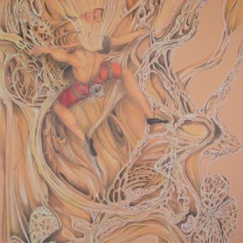 Рисунок под названием "Extase" - Flog, Подлинное произведение искусства, Карандаш