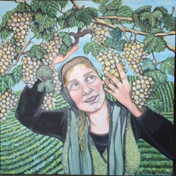 Pittura intitolato "Vendemmia tardiva" da Artemimi', Opera d'arte originale