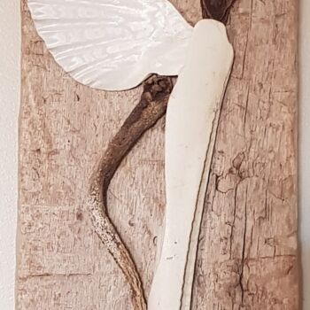 Скульптура под названием "Naïa" - Flora Guéton, Подлинное произведение искусства, Дерево