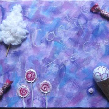 Painting titled "CANDY AND ICE CREAM" by Flora I., Original Artwork