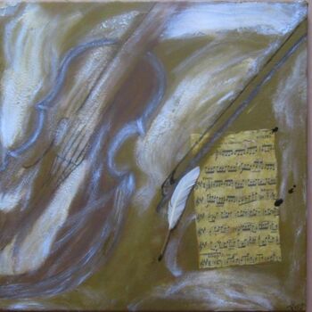 Painting titled "VIOLINO" by Flora I., Original Artwork, Acrylic