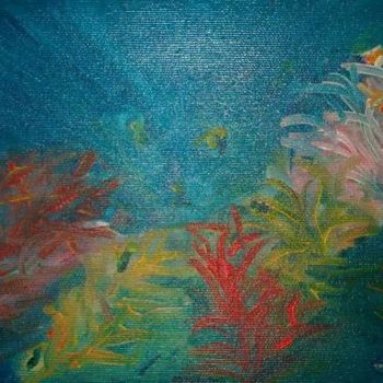 Painting titled "sea" by Flora, Original Artwork, Oil