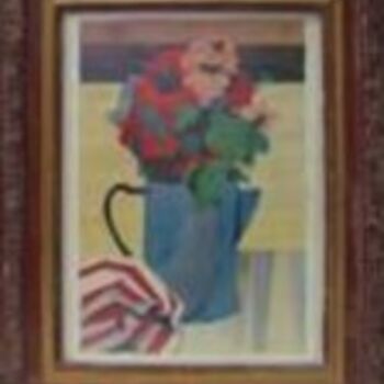 Painting titled "Flowers 3" by Florbela Moreira, Original Artwork, Oil