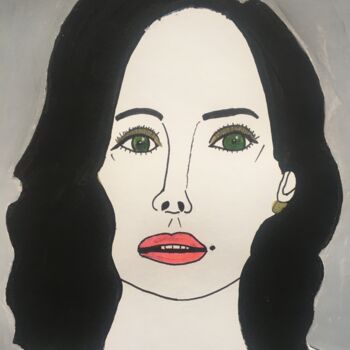 Drawing titled "Femme 293" by Florence Aubry, Original Artwork, Acrylic