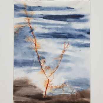 Druckgrafik mit dem Titel "Ecoute l'arbre #6" von Florence Crinquand, Original-Kunstwerk, Monotypie