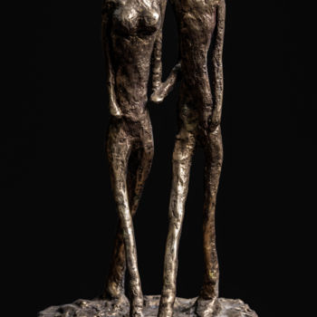 Sculpture titled "Les retrouvailles !" by Florence Scaglia, Original Artwork