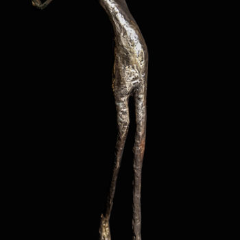 Sculpture intitulée "golfeur Bronze" par Florence Scaglia, Œuvre d'art originale