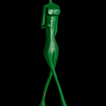 Sculpture intitulée "Femme debout revisi…" par Florence Scaglia, Œuvre d'art originale, Résine