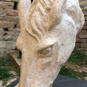 Escultura titulada "cheval" por Florence Jarrige, Obra de arte original, Piedra