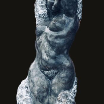 Γλυπτική με τίτλο "Helena" από Florence Jarrige, Αυθεντικά έργα τέχνης, Πέτρα