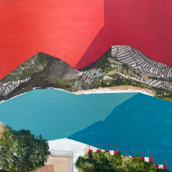 "La Crique" başlıklı Tablo Florence Maraine Bertrand tarafından, Orijinal sanat, Akrilik Ahşap Sedye çerçevesi üzerine monte…