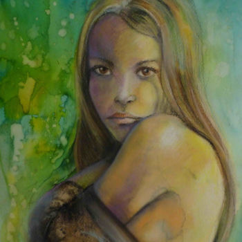 Картина под названием "Anuata" - Florence Martini (FLO), Подлинное произведение искусства, Пастель