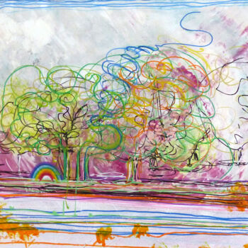 "Tree 3" başlıklı Tablo Florence Poiret tarafından, Orijinal sanat, Akrilik