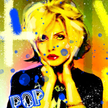 Digital Arts titled "Debbie Harry -  Pop…" by Florence Selaudoux, Original Artwork, Digital Painting