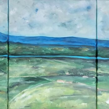 Malarstwo zatytułowany „Le Mont Ventoux dep…” autorstwa Florence Trottoli, Oryginalna praca, Akryl