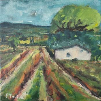 Painting titled "Après les Vendanges…" by Florence Trottoli, Original Artwork, Acrylic