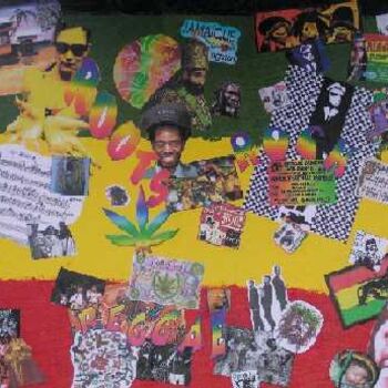Collages titled "Roots Rock Reggae" by Happy House, Original Artwork