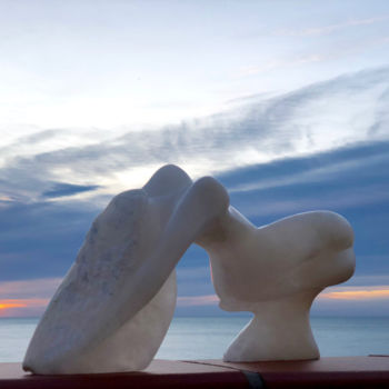Скульптура под названием "ECUME DE L'AME  -AL…" - Florence   Duet, Подлинное произведение искусства, Камень