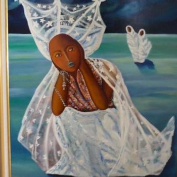 Peinture intitulée "Songe d'une grande…" par Florence Diot, Œuvre d'art originale, Huile