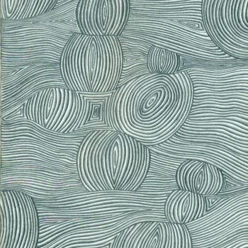 Dessin intitulée "Undulating lines an…" par Florence Février, Œuvre d'art originale, Crayon