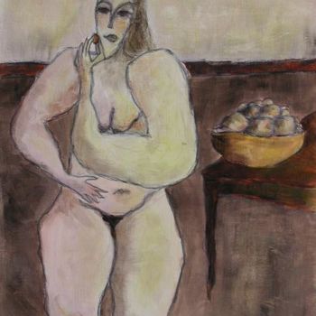 Pintura intitulada "la diete" por Florence Fraisse, Obras de arte originais