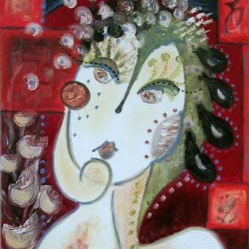Pintura intitulada "la débutante" por Florence Fraisse, Obras de arte originais
