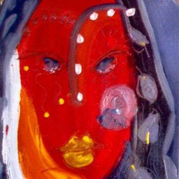 Peinture intitulée "l'attente" par Florence Fraisse, Œuvre d'art originale, Huile