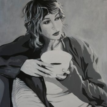 Картина под названием "Le petit déjeuner" - Florence Hainon, Подлинное произведение искусства, Масло