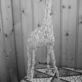 Картина под названием "La girafe" - Florence Hainon, Подлинное произведение искусства, Другой