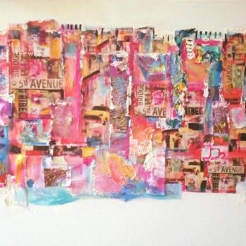 Painting titled "New York revisité" by Florencegm, Original Artwork