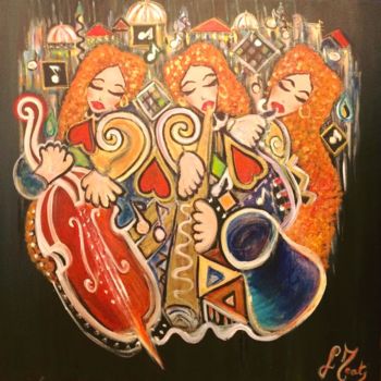 Painting titled "Sisters Melody" by Florencegm, Original Artwork