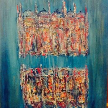 Painting titled "Jerusalem reflet (…" by Florencegm, Original Artwork