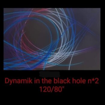 绘画 标题为“Dynamik in the blac…” 由Florent Boisard, 原创艺术品, 丙烯
