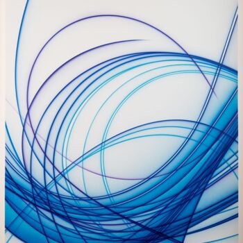 Peinture intitulée "Dynamik  curves  in…" par Florent Boisard, Œuvre d'art originale, Acrylique