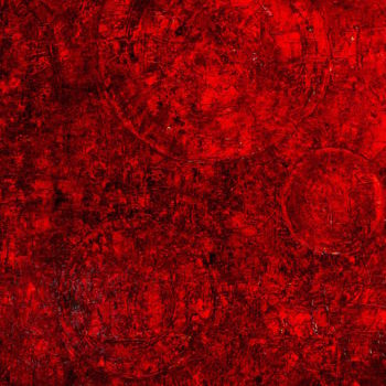 Peinture intitulée "Soleil rouge" par Florent Leduc, Œuvre d'art originale