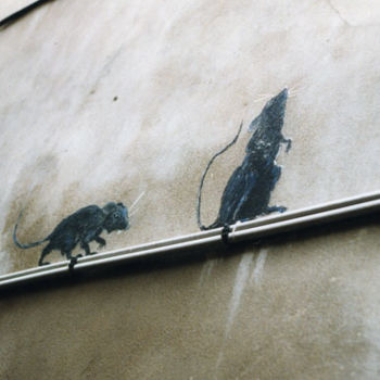 Peinture intitulée "rats" par Florent Prudent Cécile Rateau, Œuvre d'art originale