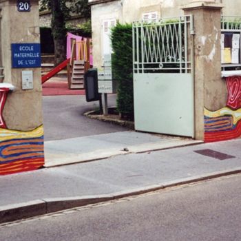 Peinture intitulée "Hundertwasser" par Florent Prudent Cécile Rateau, Œuvre d'art originale