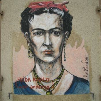 Peinture intitulée "Frida Kahlo" par Florent Prudent Cécile Rateau, Œuvre d'art originale