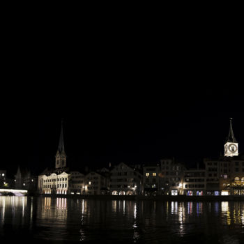 Fotografie getiteld "Zurich Panorama" door Florent Siegenthaler, Origineel Kunstwerk, Digitale fotografie