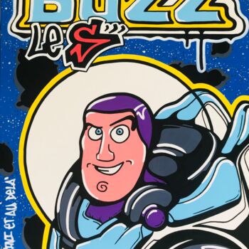 Drawing titled "Buzz le S" by Flox Lamil, Original Artwork, Marker