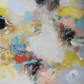 Malerei mit dem Titel "A feeling of Spring" von Florentina-Maria Popescu, Original-Kunstwerk, Acryl