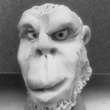 Sculpture titled "ECCE HOMO" by Stet, Original Artwork, Plastic